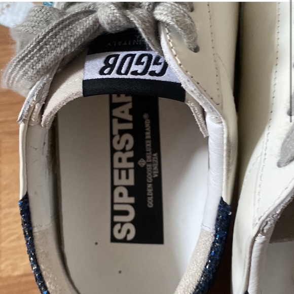 Golden Goose Super Star Glitter Sneakers, size EU 42, with box, worn once - Picture 4 of 9